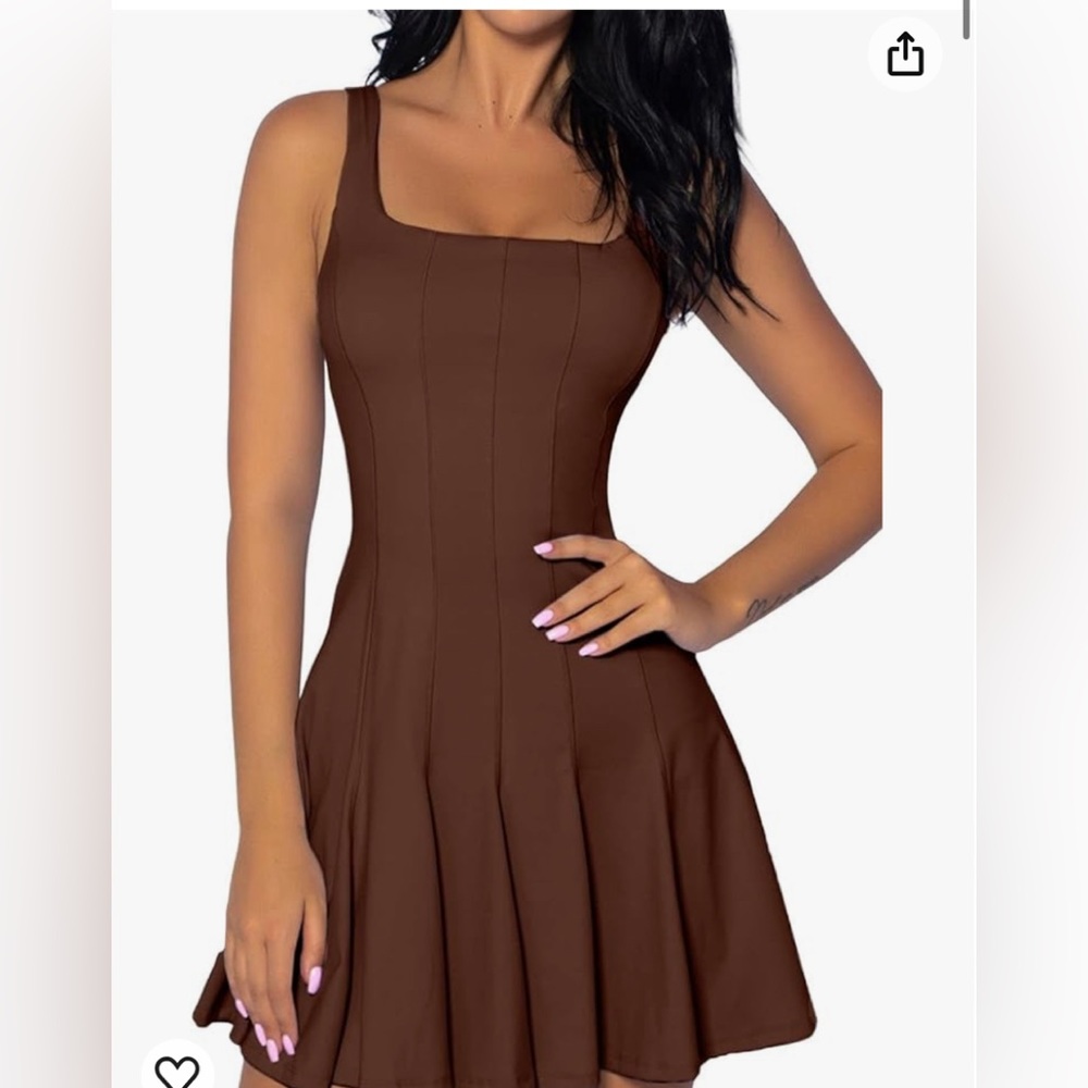 Brown tennis dress
